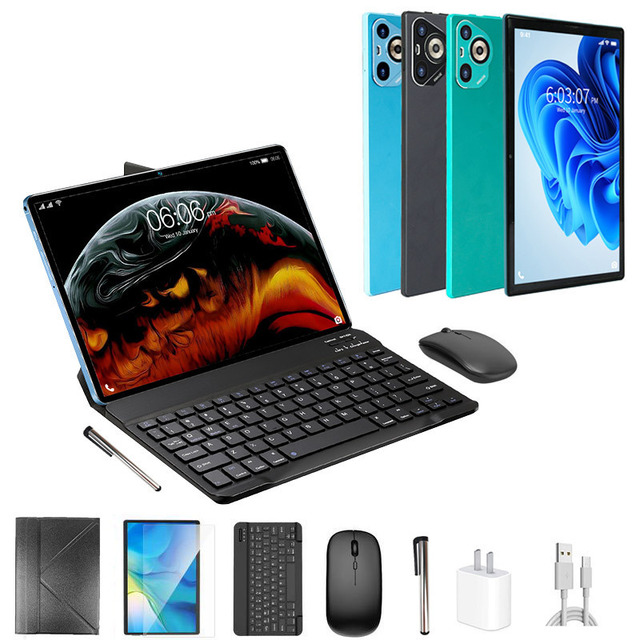 P70 Portable 10 Inch 5G Tablet with Dual SIM Card Ultra Light Android 13 16+512GB Professional Business Gaming Tablet PC Laptop