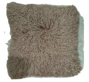 Wholesale Solid Color <strong>Long</strong> Pile Polyester Shaggy Sofa <strong>Cushion</strong> Plush Pile Silky Shaggy <strong>Throw</strong> <strong>Cushion</strong> for Living Room - Product Image 2