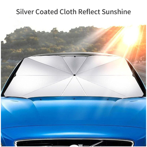 Pare-soleil universel pour pare-brise de voiture, pliable, isolation thermique, protection UV pour SUV, camion, berline - Product Image 6