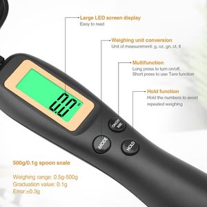 Balance numérique électronique à affichage LCD pour aliments, cuillère de pesée numérique, 500g 300g 0.1g, plusieurs couleurs - Product Image 5