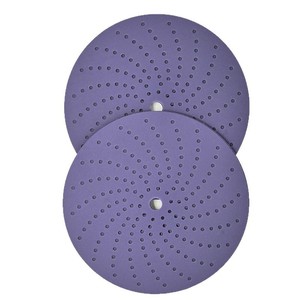 Disque de ponçage à crochets et boucles en oxyde d'aluminium de 150 mm, dureté moyenne, épaisseur 10 mm/25 mm, pour bois poreux – Vente chaude, haute qualité, personnalisable - Product Image 1