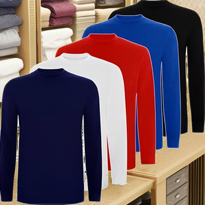 Paquete de 5 Camisetas de Manga Larga Estilo Vintage para Hombre |   Algodón Premium (Combinación Regular de Letras L en FR/ES 2) - Product Image 2