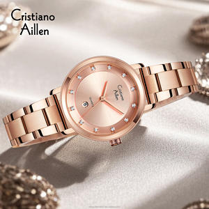 <span class=keywords><strong>Montre</strong></span> à quartz de luxe pour femmes <span class=keywords><strong>Cristiano</strong></span> Aillen, <span class=keywords><strong>montre</strong></span> décontractée pour femmes, étanche 3BAR, alliage, bracelet en acier inoxydable 32 mm, cadran en verre - Product Image 2