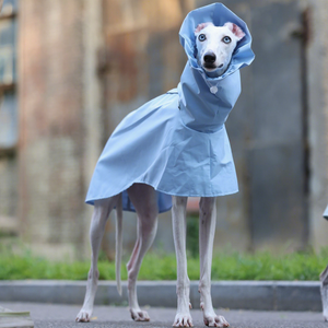 Impermeable de Poliéster para Perros Pequeños y Medianos, Diseño Italian Greyhound Whippet; Poncho para Mascotas con Triple Protección para Todas las Estaciones - Product Image 3
