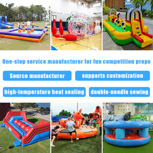 Équipement de <span class=keywords><strong>course</strong></span> d'obstacles gonflable pour jeux de team building d'entreprise en extérieur, fabricant d'accessoires personnalisés pour événements sportifs amusants - Product Image 4