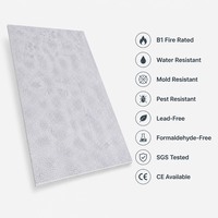 Panel Dinding SPC Bebas Timbal Tekstur Kaya Tahan Air Ramah Lingkungan Pelapis Dinding Interior Modern Ruang Bawah Tanah Sekolah