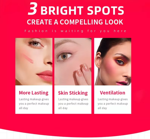 Rubor <span class=keywords><strong>en</strong></span> <span class=keywords><strong>Crema</strong></span> Cosmético de Belleza de Marca Propia Más Vendido, Logotipo Personalizado, Color Rosa Bebé Orgánico, Mini Rubor Facial para Piel Seca - Product Image 2