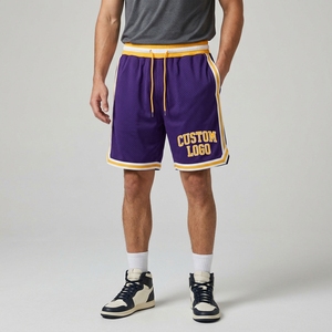 Pantalones Cortos de Baloncesto para Adultos, de Alta Calidad, 100% Poliéster, Ligeros, de Secado Rápido, Transpirables, con Diseño Personalizado del Nombre del Equipo, para Todas las Temporadas - Product Image 4