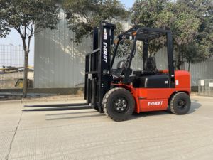 Carretilla elevadora HELI de China, carretilla elevadora diésel CPCD30 de 3 toneladas, mástil triple de 3M, 4M, 5M, 6M para carretilla elevadora de almacén de segunda mano a la venta - Product Image 3