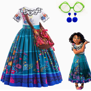 Disfraz de Princesa Mirabel de la Película Encanto para Niñas, Disfraz de Isabella para Cosplay, Vestido de Fiesta de Halloween - Product Image 1