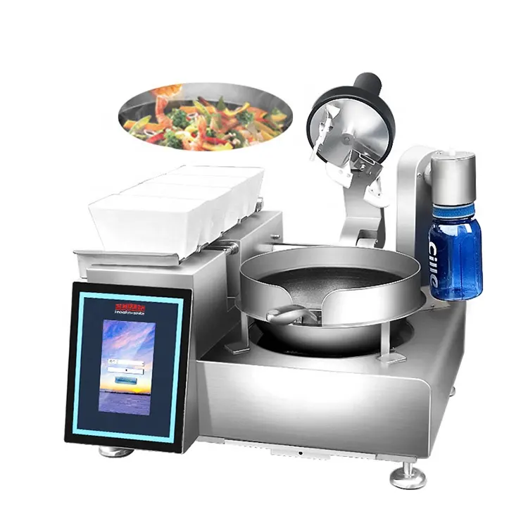 Commercial fried rice smart robot cooker wok automatic intelligent rotating robot cooking machine