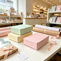 Boîte d'abonnement en carton ondulé durable avec personnalisation de marque pour des cadeaux et échantillons surprise mensuels