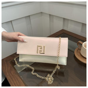 Bolso cuadrado pequeño con cierre de estilo francés para mujer, cadena de lujo para uso diario de hombro con bandolera, fiesta de salida - Product Image 2