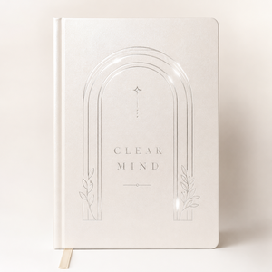 LABON Diario delle Affermazioni per la Chiarezza Mentale in Pelle Vegana Bianca Lucida, Tracker delle Abitudini Quotidiane, Planner Mensile, Quaderno con Logo Personalizzato - Product Image 2