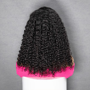 Pre <span class=keywords><strong>tutto</strong></span> l'onda di acqua corta Bob parrucche capelli umani per le donne nere 9x6 M cappello indossare Go senza colla riccio HD pizzo parrucca capelli umani - Product Image 3