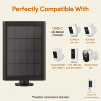 Chargeur solaire SMT 5W pour caméra de sécurité sans fil, sonnette vidéo, éclairage paysager, petite pompe à eau, capteur agricole – Prise en charge ODM