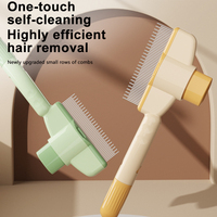 Brosse à poils pour animaux de compagnie populaire, brosse autonettoyante pour chien, brosse à poils pour animaux de compagnie pour éliminer les nœuds et les poils lâches, peigne pour chat