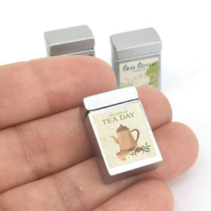 Kedatangan Baru Rumah Boneka Miniatur Mini Teko Logam Daun Teh Logam Teko (Tutupnya Dapat Dilepas) untuk Rumah Boneka - Product Image 5