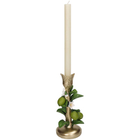 Bâton de bougie conique en résine 3D, pièce centrale personnalisée, citron vert citron, tige de fraise, fleurs de feuille, support de bâton de bougie