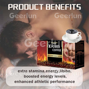 Geerlun OEM Bitkisel Maca Kökü Ginseng Hazır Kahve Tozu Doğal Enerji Verici X Power Kahve Erkekler İçin Canlılık Desteği - Product Image 4