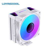 LOVINGCOOL Brand Stock 12cm CPU Air Cooler Tower 6 Pipe ARGB Mirror Temp Screen in Stock Fast Ship OEM Intel AMD Gaming Desktop