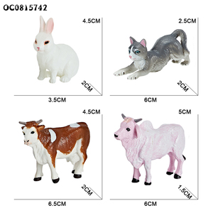 Jouets animaux de ferme simulés 8 pièces pour enfants - Product Image 3