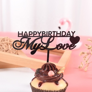 Adorno de Pastel Acrílico de <span class=keywords><strong>Feliz</strong></span> <span class=keywords><strong>Cumpleaños</strong></span> para <span class=keywords><strong>Mi</strong></span> <span class=keywords><strong>Amor</strong></span>, Decoración para Pastel de San Valentín - Product Image 4