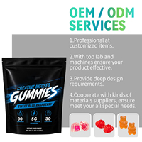 Gummies de créatine à marque privée pour la croissance musculaire, la force, l'endurance, les performances sportives, l'énergie, complément alimentaire pour hommes et femmes