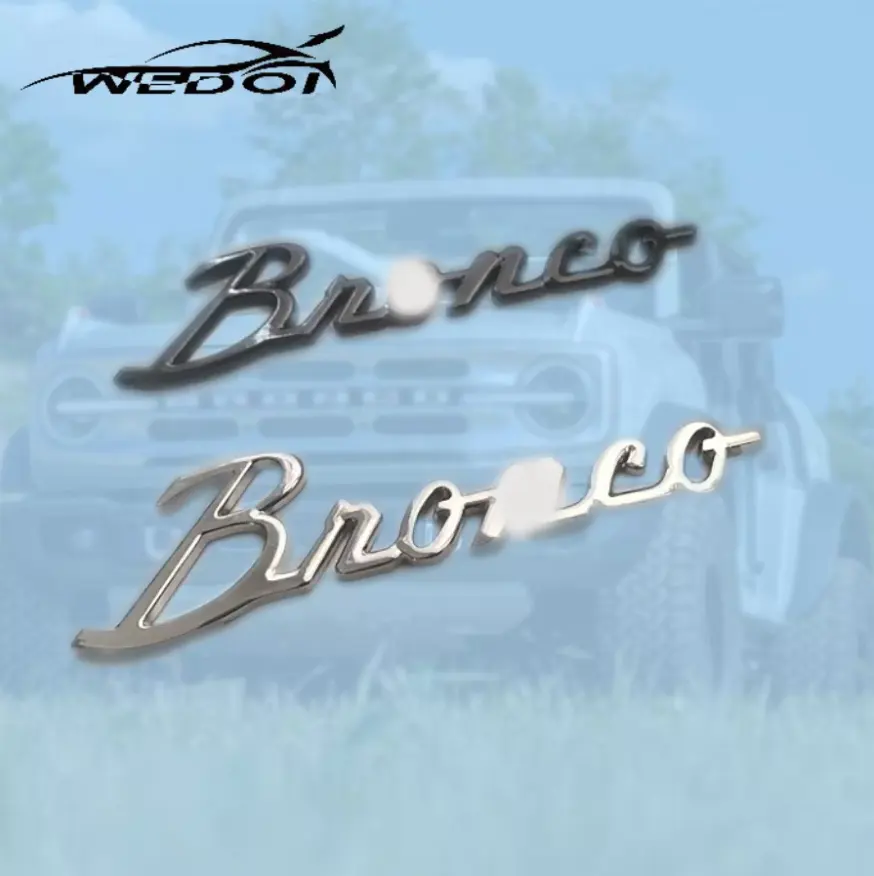 Autos eite Buchstaben Aufkleber Emblem für Ford Bronco Auto Außen zubehör Dekoration DIY Body Kit ändern