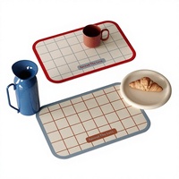 Briefpapier-Kollektion Original Hochwertige Tischsets Farbenfrohe Frühstückstischmatten Wasserdichte Ölbeständige Leder-Wärmeisolierunterlage