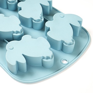 Moule à pâtisserie en silicone de nouvelle conception à six trous en forme de <span class=keywords><strong>lapin</strong></span> et d'œuf de Pâques pour les rassemblements familiaux ou entre amis, outils de pâtisserie - Product Image 5