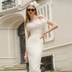 INS Fashion – robe d'automne à col en v pour <span class=keywords><strong>femmes</strong></span>, nouvelle collection 2023 - Product Image 1