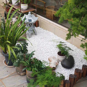 Liscio bianco neve ciottoli rotondi pietra per decorazione <span class=keywords><strong>da</strong></span> esterno <span class=keywords><strong>giardino</strong></span> bianco ciottoli di alta qualità <span class=keywords><strong>prezzo</strong></span> di fabbrica - Product Image 3