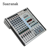 Console de mixage audio professionnelle Light 6, 6 canaux avec égaliseur intégré, 99 DSP, écran LCD, contrôleur DJ pour karaoké