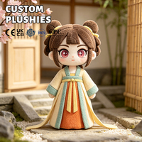 Poupée en peluche fille en costume chinois ancien, jouet doux traditionnel, décoration, cadeau pour enfants, anniversaire, vacances, ornement de maison