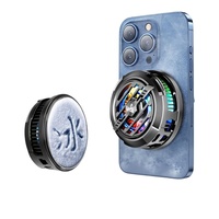 Ventilateur de refroidissement semi-conducteur pour téléphone avec anneau lumineux pour diffusion en direct et jeux – Accessoires de téléphone portable en gros