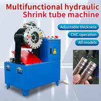 Machine manuelle de réduction et de formage de tubes en acier pour coniques/carrés, capacité de 80 mm de diamètre