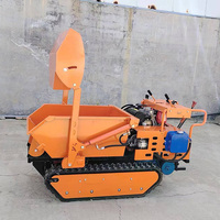 Mini-dumper autoporteur sur chenilles tout-terrain haute efficacité, transporteur de charges 500 kg, dumper portable sur chenilles en promotion