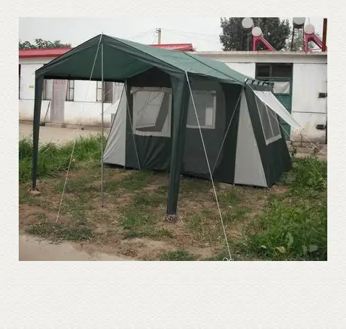 Polyester Oxford Cabin Family tent 4-6 persons family tent