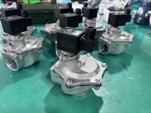 Nhà Máy 1-1/2inch DN20 DN25 DN32 DN40 DN50 220VAC 24V đôi màng chủ đề bên Phải góc Bụi Collector solenoid xung van - Product Image 5