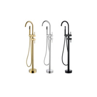 Nouveaux robinets de douche de bain au sol modernes robinets de bain de salle de bain chauds et froids pour hôtel appartement