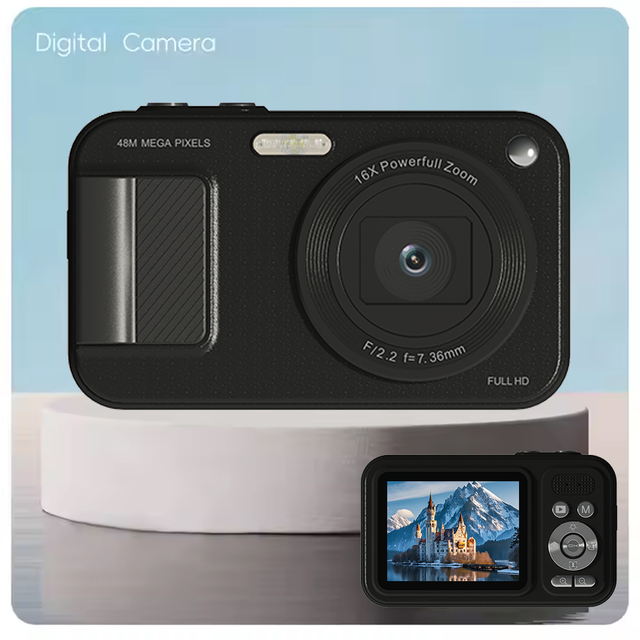 Shenzhen Jarvis Mini Portable Digital Camera for Kids Vintage Style Vlogging Type-C Charging Fill Light Function CCD for Girls