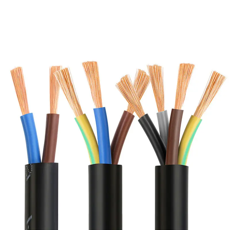 MMulti Conductor Royal Cord Flexibles Kabel RVV 2 3 4 5 Adern 0,75 1 1,5 2,5 4 6 MM Elektrisches Kabel Draht Stromkabel