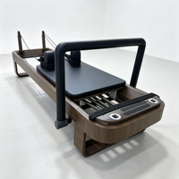 Reformer de Pilates Commercial Blanc en Aluminium – Équipement de Studio Professionnel pour l'Entraînement de Fitness Pilates