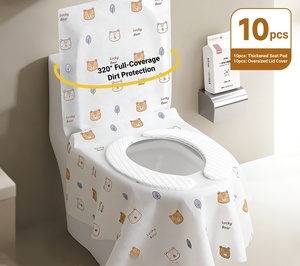 Fundas Desechables Impermeables Blancas para Asiento de Inodoro, Juego de Fundas Individuales para Viaje - Product Image 6