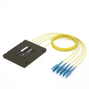 Factory Price 1X2 1x4 1x8 1x16 PLC Fiber Optical Splitter With Connector Pigtail Fiber Optic PLC Splitter
