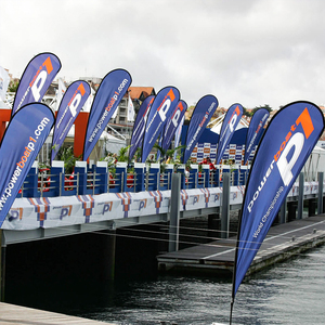 Cờ Bãi Biển <span class=keywords><strong>Polyester</strong></span> Quảng Cáo Ngoài Trời Quảng Cáo Quảng Cáo Thăng Hoa Nhuộm Tùy Chỉnh - Product Image 5