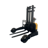 Chariot élévateur électrique autoporté Shuncha ES-15DS 1,5 tonne 3M, batterie plomb-acide 48V, tout-terrain robuste pour travaux agricoles, de construction et de réparation