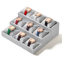 Plateau de rangement et de présentation pour montres et bijoux Qimei JH616, en stock usine