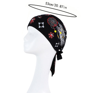 Gorro de pirata multifuncional con estampado personalizado Unisex, pañuelo de algodón de buena calidad, estilo Hip Hop para trapo deportivo, gorras de calavera para bicicleta - Product Image 2